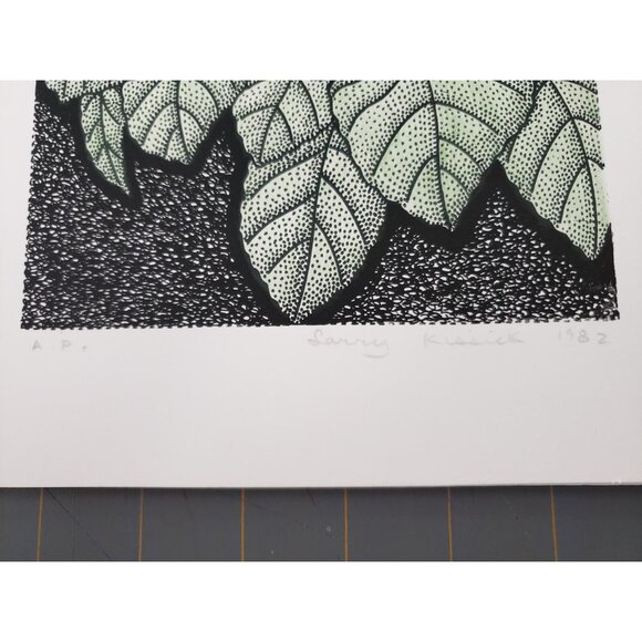 Larry Kissick Artist Proofs Pair of Flowers Numbered Prints Canadian Signed 1982 - Picture 4 of 8